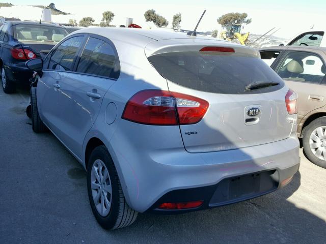 KNADM5A33D6152995 - 2013 KIA RIO LX SILVER photo 3