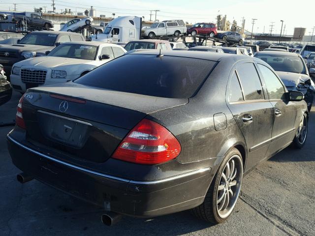 WDBUF56J96A937167 - 2006 MERCEDES-BENZ E 350 BLACK photo 4