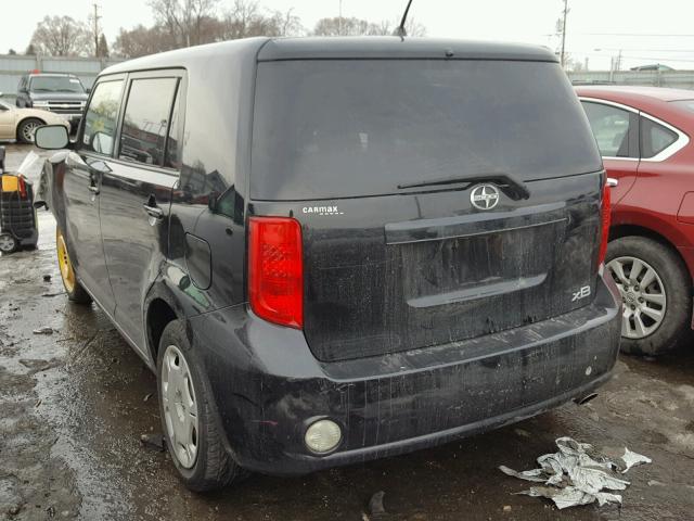 JTLKE50E991088206 - 2009 TOYOTA SCION XB BLACK photo 3