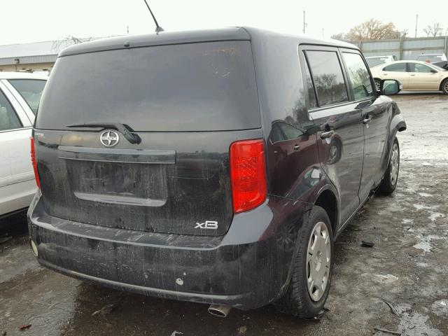 JTLKE50E991088206 - 2009 TOYOTA SCION XB BLACK photo 4