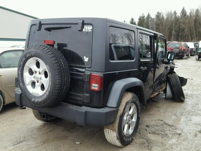 1J4BA3H14BL601802 - 2011 JEEP WRANGLER U BLACK photo 4