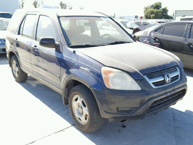 JHLRD684X2C016393 - 2002 HONDA CR-V LX BLUE photo 1