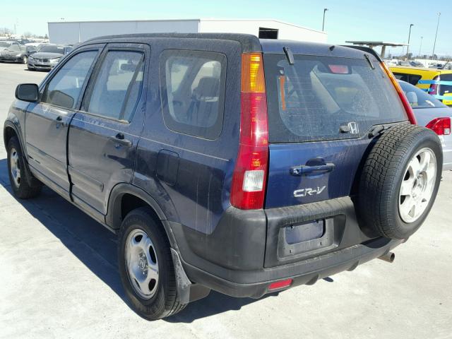 JHLRD684X2C016393 - 2002 HONDA CR-V LX BLUE photo 3