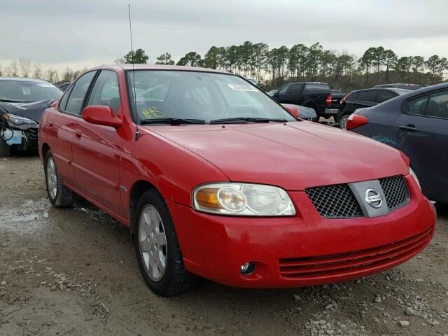 3N1CB51D66L621263 - 2006 NISSAN SENTRA 1.8 RED photo 1