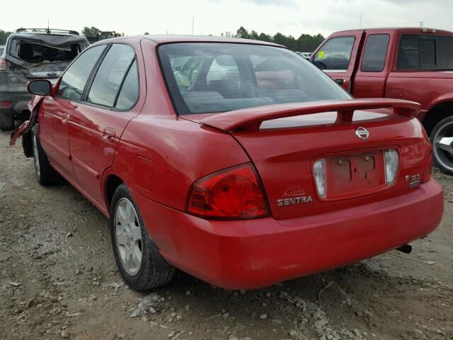 3N1CB51D66L621263 - 2006 NISSAN SENTRA 1.8 RED photo 3