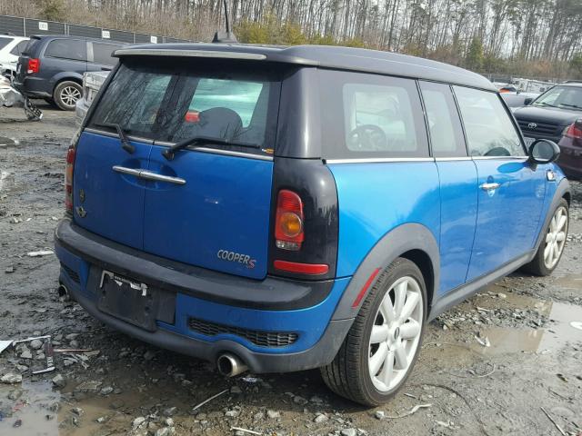 WMWMM335X9TP90382 - 2009 MINI COOPER S C BLUE photo 4