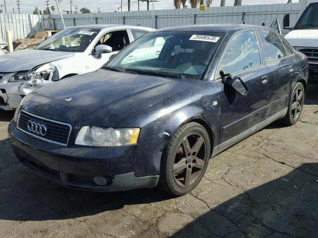 WAUJC68E33A188409 - 2003 AUDI A4 1.8T BLUE photo 2