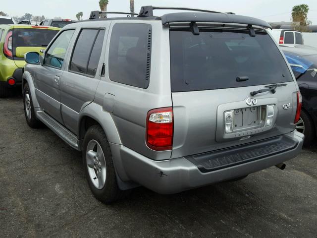 JNRDR09Y11W219841 - 2001 INFINITI QX4 GRAY photo 3