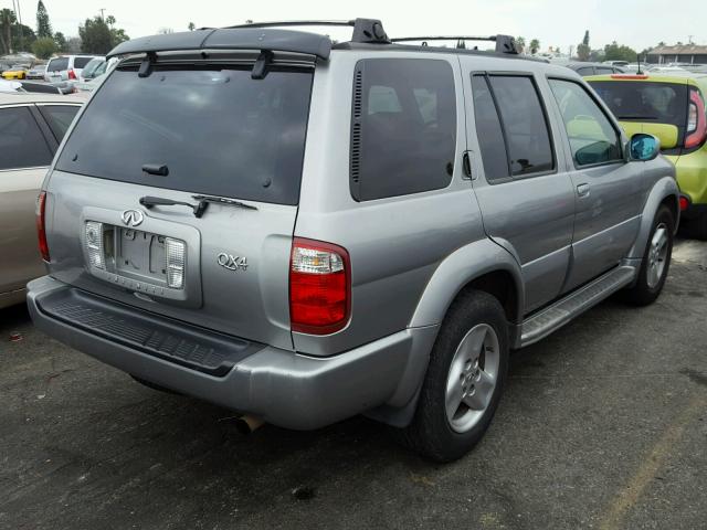 JNRDR09Y11W219841 - 2001 INFINITI QX4 GRAY photo 4