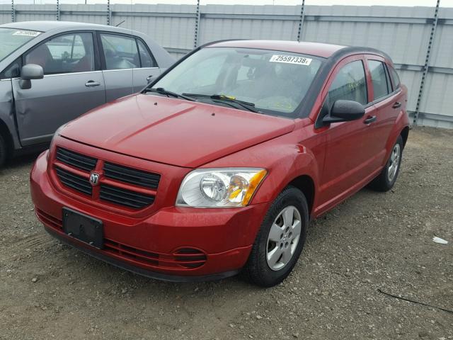 1B3HB28C38D503504 - 2008 DODGE CALIBER MAROON photo 2