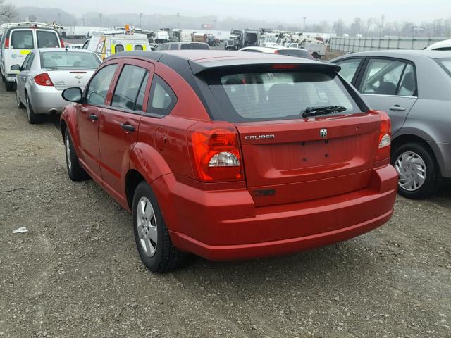 1B3HB28C38D503504 - 2008 DODGE CALIBER MAROON photo 3