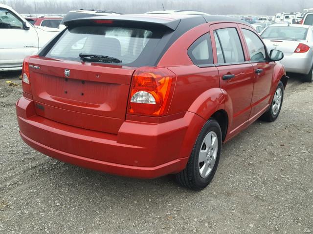 1B3HB28C38D503504 - 2008 DODGE CALIBER MAROON photo 4