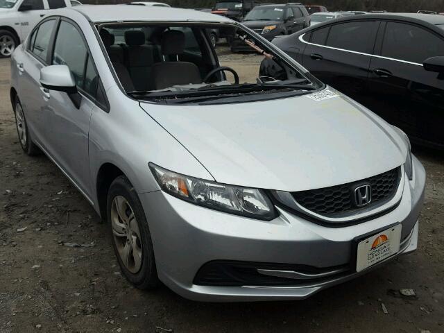 19XFB2F50DE233148 - 2013 HONDA CIVIC LX SILVER photo 1