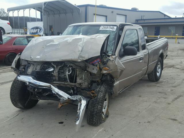 1FTYR44E13PA61357 - 2003 FORD RANGER SUP TAN photo 2