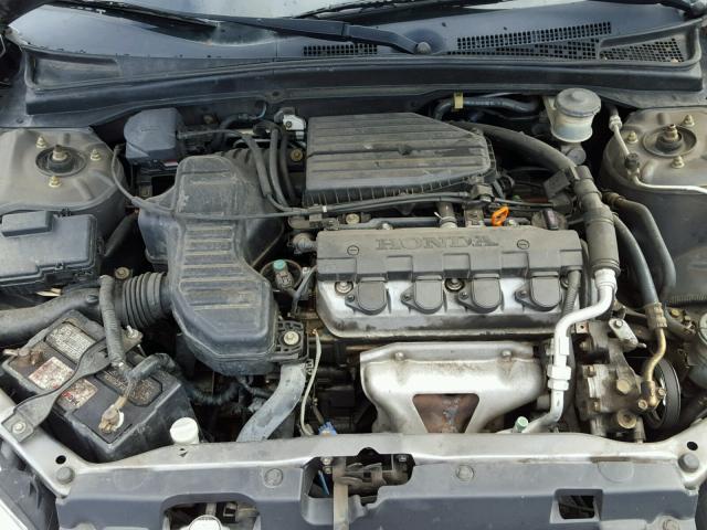 2HGES16564H551965 - 2004 HONDA CIVIC LX GRAY photo 7