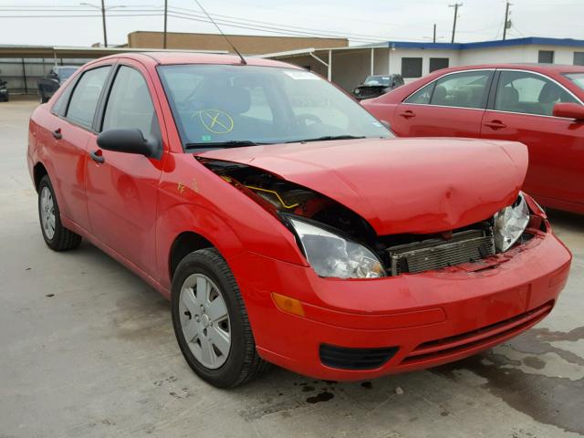 1FAFP34N47W168329 - 2007 FORD FOCUS ZX4 RED photo 1