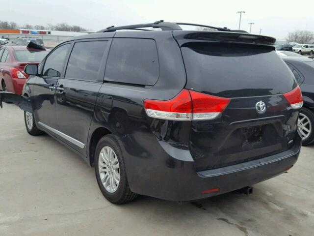 5TDYK3DC3ES486262 - 2014 TOYOTA SIENNA XLE BLACK photo 3