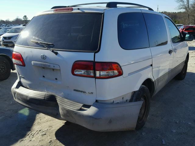 4T3ZF13C61U343426 - 2001 TOYOTA SIENNA LE WHITE photo 4