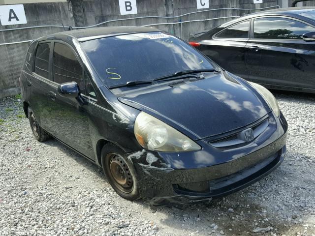 JHMGD37408S065569 - 2008 HONDA FIT BLACK photo 1