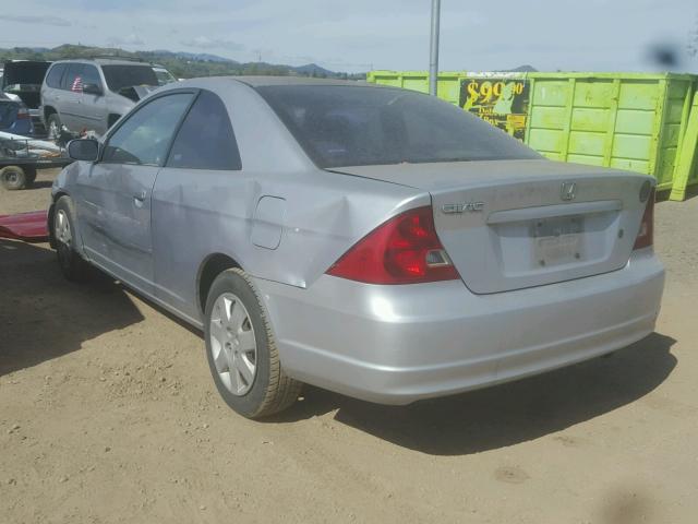 1HGEM22032L003139 - 2002 HONDA CIVIC EX SILVER photo 3