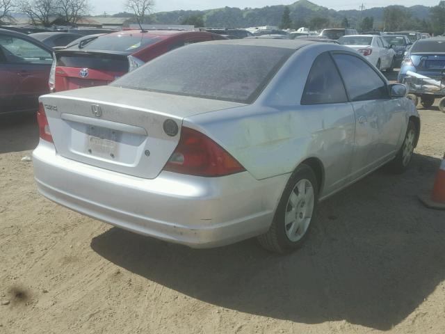 1HGEM22032L003139 - 2002 HONDA CIVIC EX SILVER photo 4