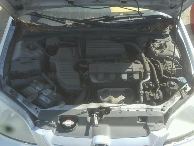 1HGEM22032L003139 - 2002 HONDA CIVIC EX SILVER photo 7