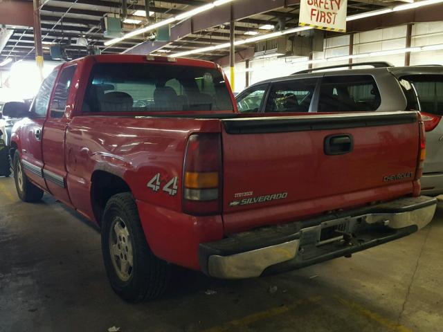 2GCEC19T5Y1166823 - 2000 CHEVROLET SILVERADO RED photo 3