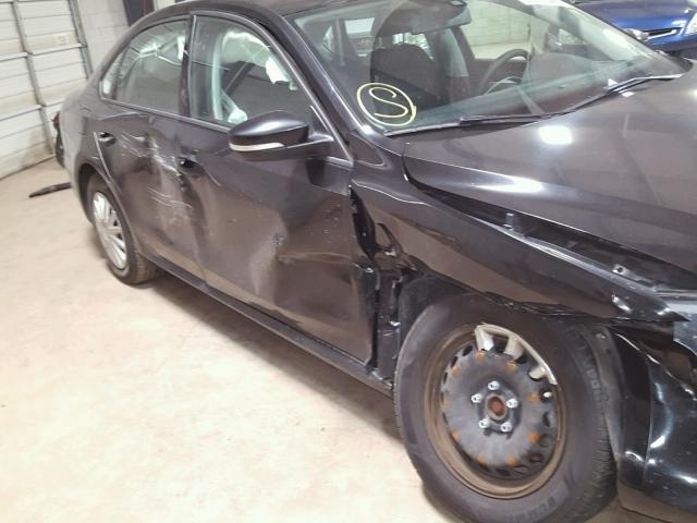 1VWAT7A35FC051351 - 2015 VOLKSWAGEN PASSAT S Սև լուսանկար 9