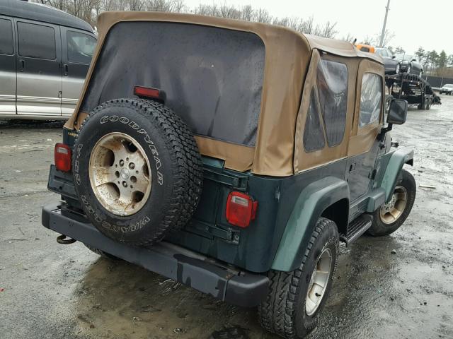 1J4FA59S2YP700981 - 2000 JEEP WRANGLER / GREEN photo 4