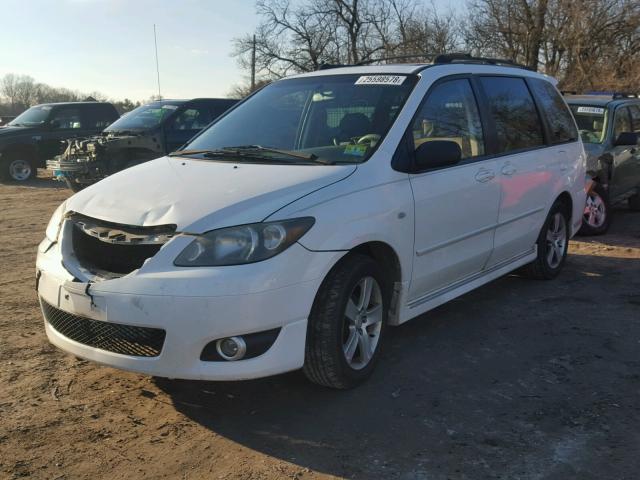 JM3LW28J450532242 - 2005 MAZDA MPV WAGON WHITE photo 2