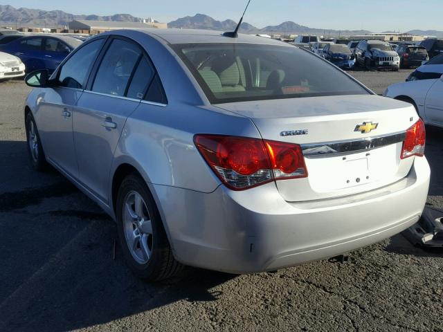 1G1PF5SC3C7102270 - 2012 CHEVROLET CRUZE LT SILVER photo 3