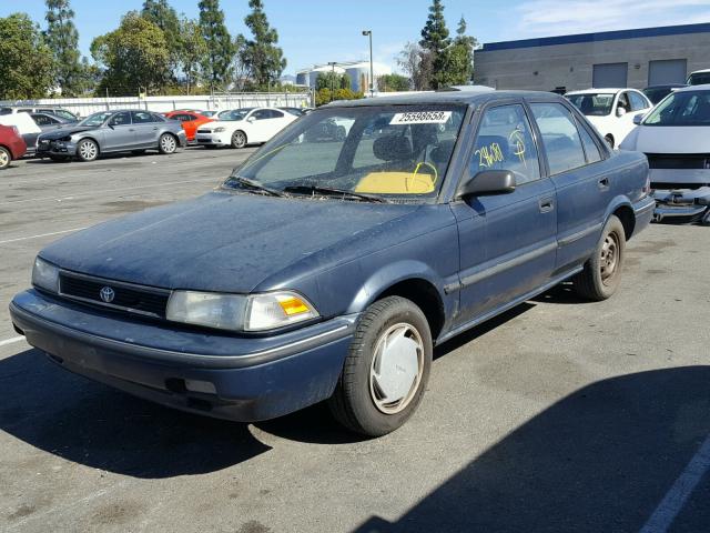 1NXAE94A8NZ315234 - 1992 TOYOTA COROLLA DL BLUE photo 2