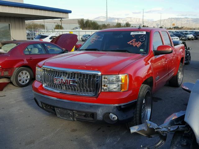 2GTEC13J981316455 - 2008 GMC SIERRA C15 RED photo 2