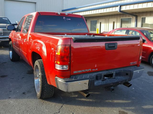 2GTEC13J981316455 - 2008 GMC SIERRA C15 RED photo 3