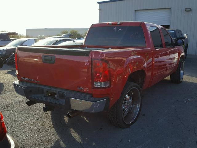 2GTEC13J981316455 - 2008 GMC SIERRA C15 RED photo 4