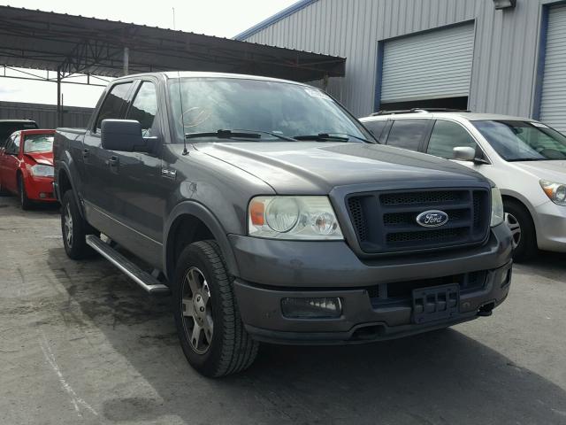 1FTPW14504FA09518 - 2004 FORD F150 SUPER GRAY photo 1