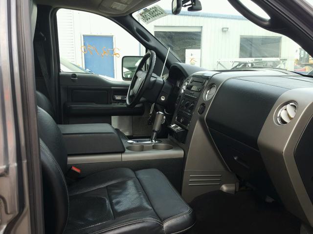 1FTPW14504FA09518 - 2004 FORD F150 SUPER GRAY photo 5