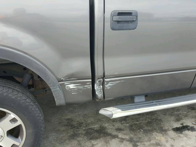 1FTPW14504FA09518 - 2004 FORD F150 SUPER GRAY photo 9