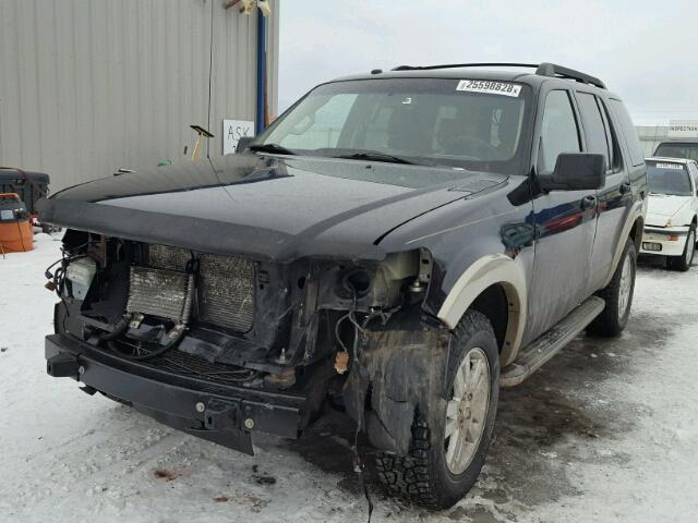 1FMEU74E49UA40155 - 2009 FORD EXPLORER E BLACK photo 2