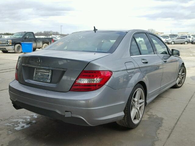 WDDGF4HBXEG255656 - 2014 MERCEDES-BENZ C 250 SILVER photo 4