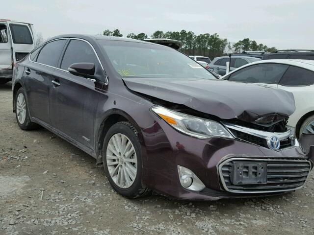 4T1BD1EB8DU005454 - 2013 TOYOTA AVALON HYB PURPLE photo 1