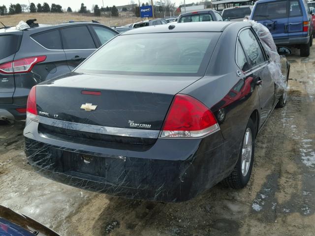 2G1WT58N689200874 - 2008 CHEVROLET IMPALA LT BLACK photo 4