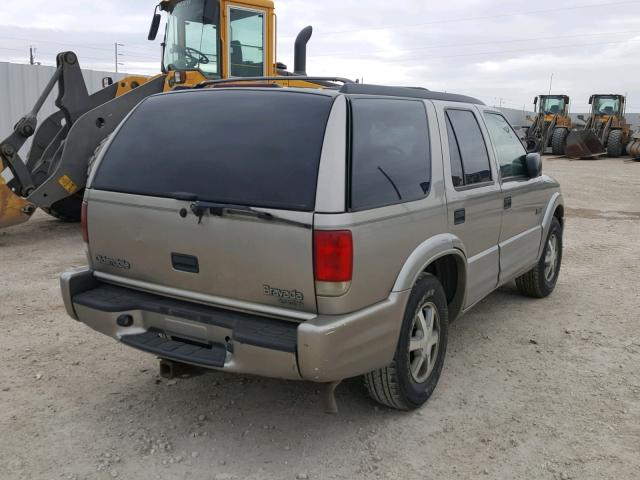 1GHDT13W3Y2300303 - 2000 OLDSMOBILE BRAVADA SILVER photo 4