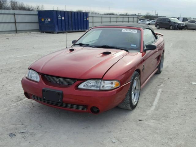 1FALP46V1TF220063 - 1996 FORD MUSTANG CO RED photo 2