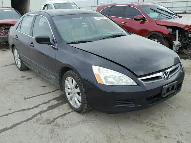 1HGCM66596A004236 - 2006 HONDA ACCORD EX BLACK photo 1