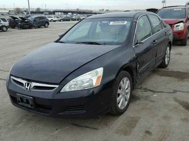 1HGCM66596A004236 - 2006 HONDA ACCORD EX BLACK photo 2