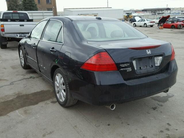 1HGCM66596A004236 - 2006 HONDA ACCORD EX BLACK photo 3