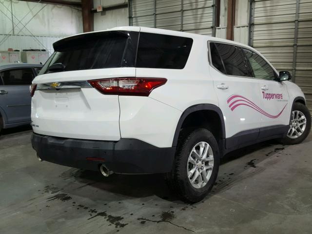 1GNEVLKW7JJ128586 - 2018 CHEVROLET TRAVERSE L WHITE photo 4