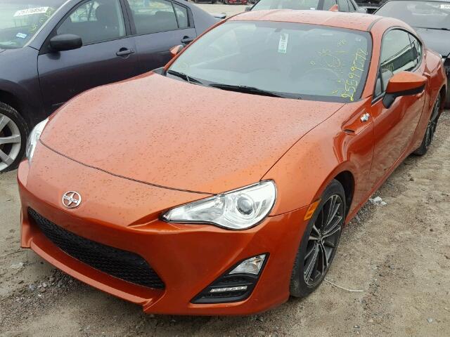 JF1ZNAA11G9704077 - 2016 TOYOTA SCION FR-S ORANGE photo 2