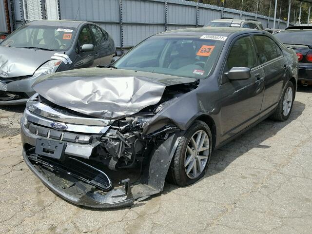 3FAHP0JA7CR201331 - 2012 FORD FUSION SEL GRAY photo 2